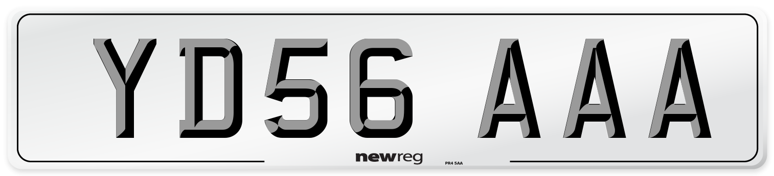 YD56 AAA Number Plate from New Reg